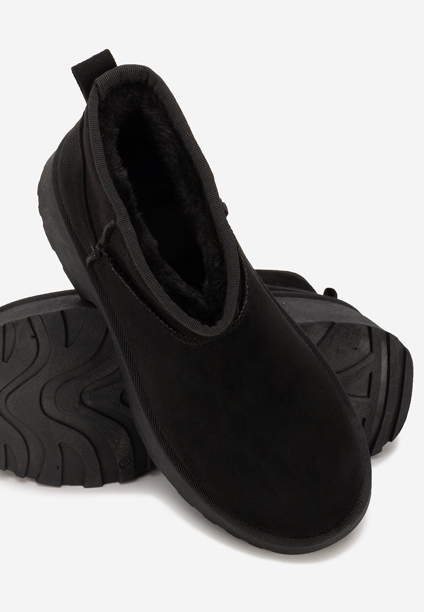 Čierne dámske zimné členkové čižmy Tarnia