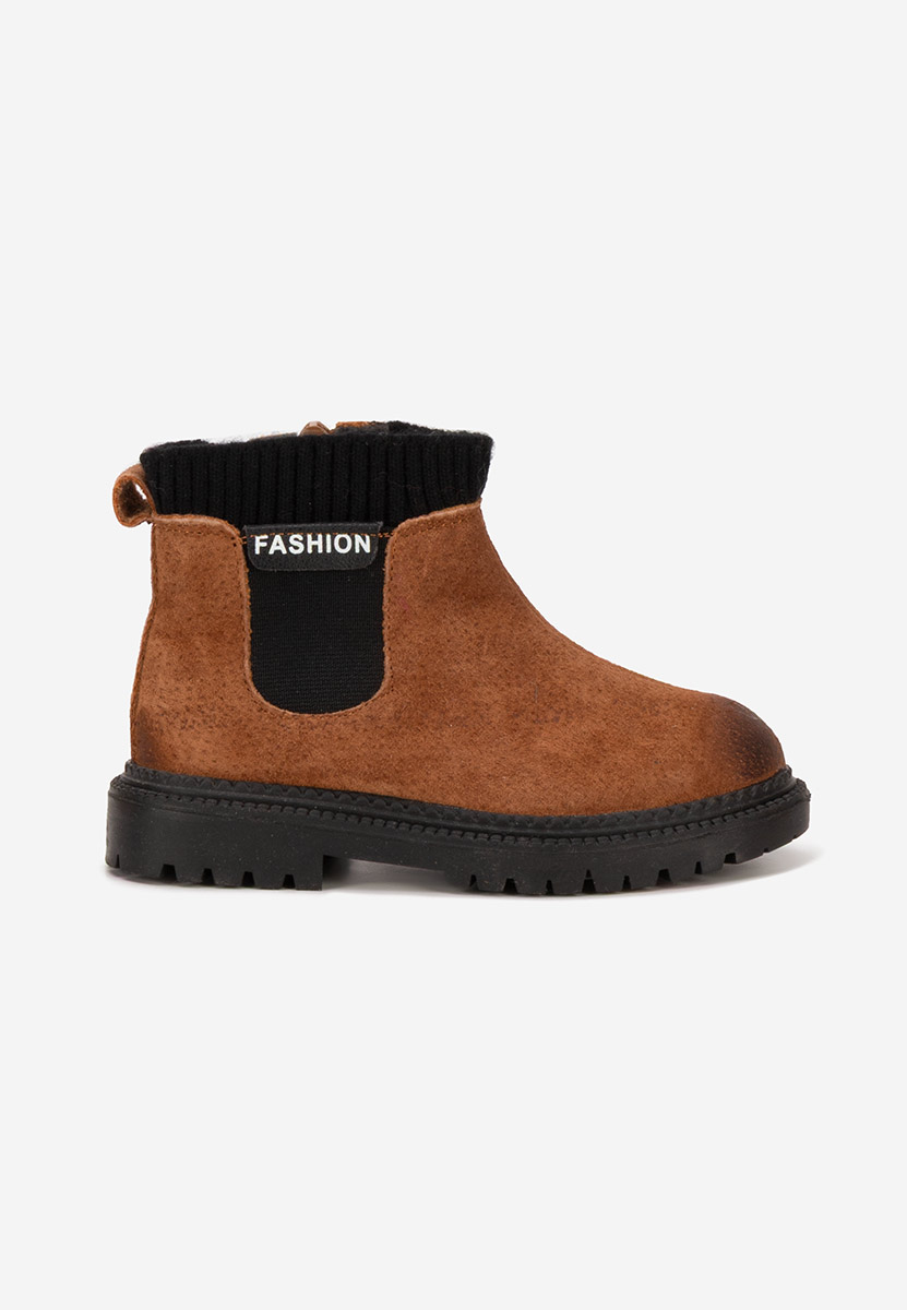 E-shop Hnedé detské kotníkové boty Fashion