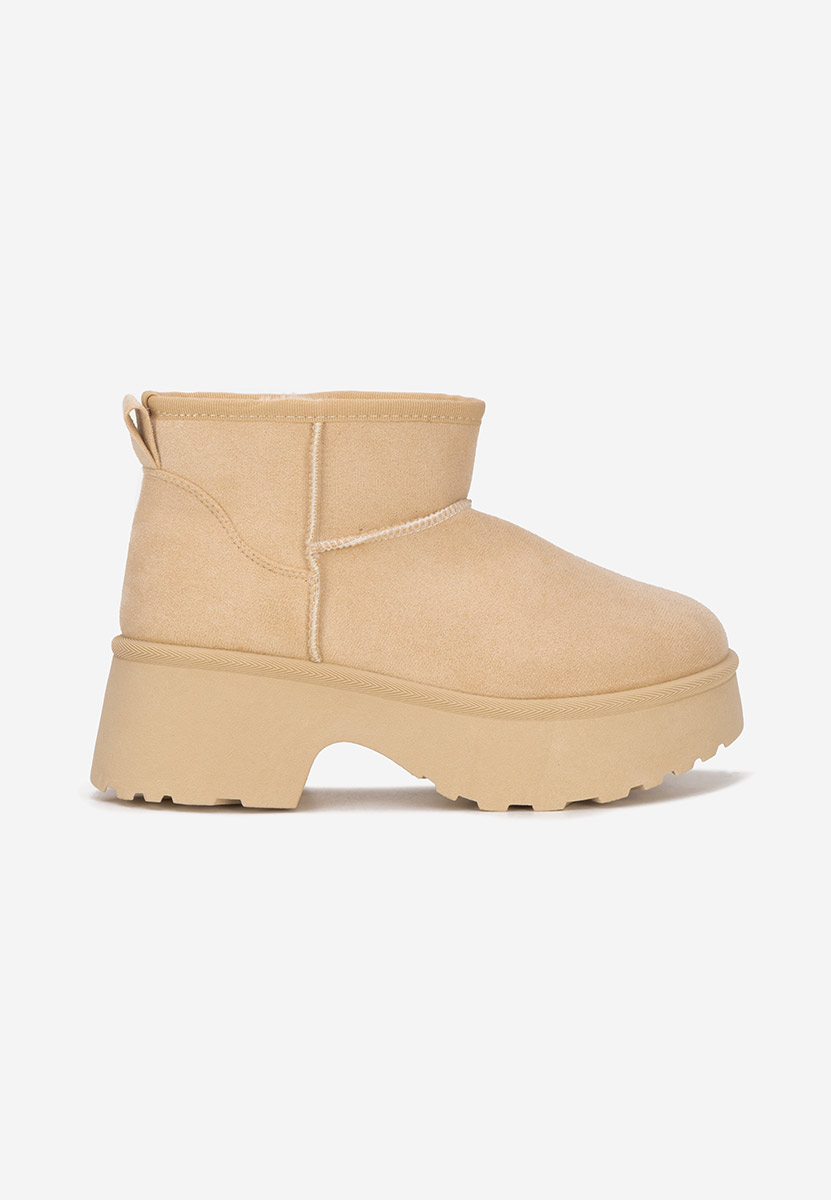 Béžové dámske zimné členkové čižmy Tarnia