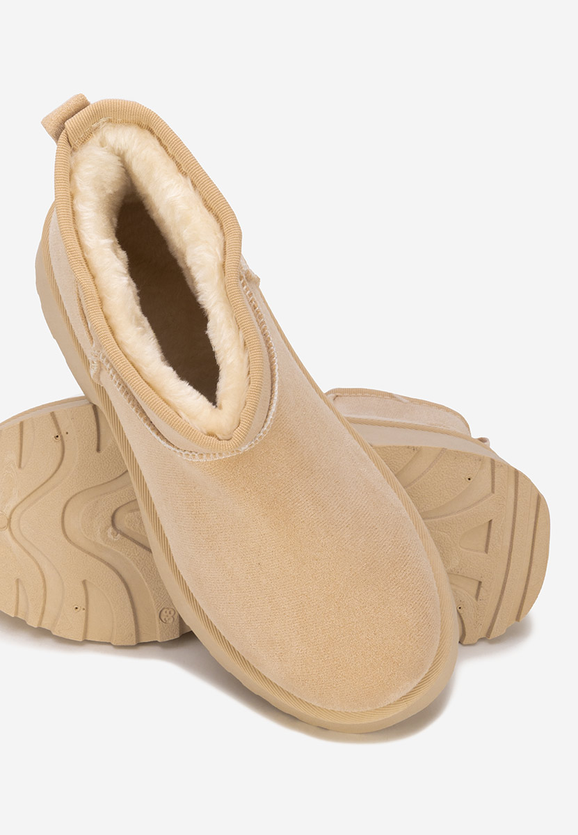 Béžové dámske zimné členkové čižmy Tarnia