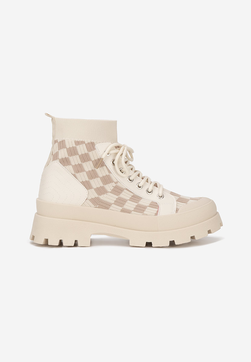 Béžové vysoké tenisky dámske Zendoria V2