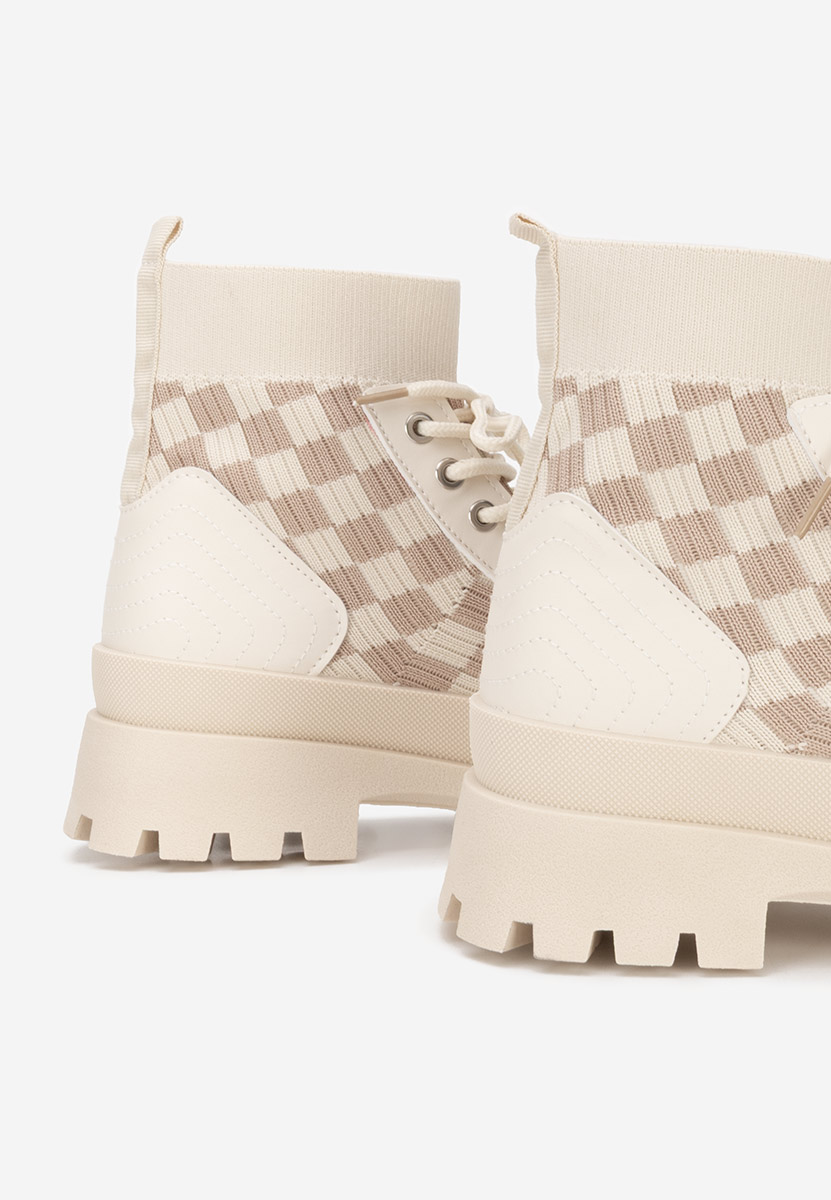 Béžové vysoké tenisky dámske Zendoria V2