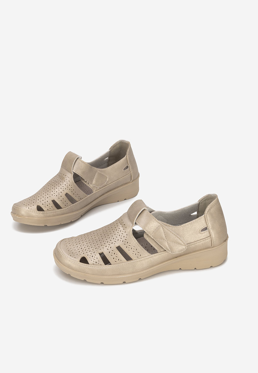 Zlaté dámske espadrilky Gerania