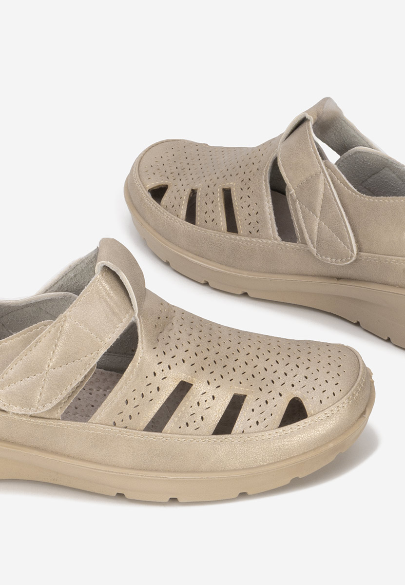 Zlaté dámske espadrilky Gerania