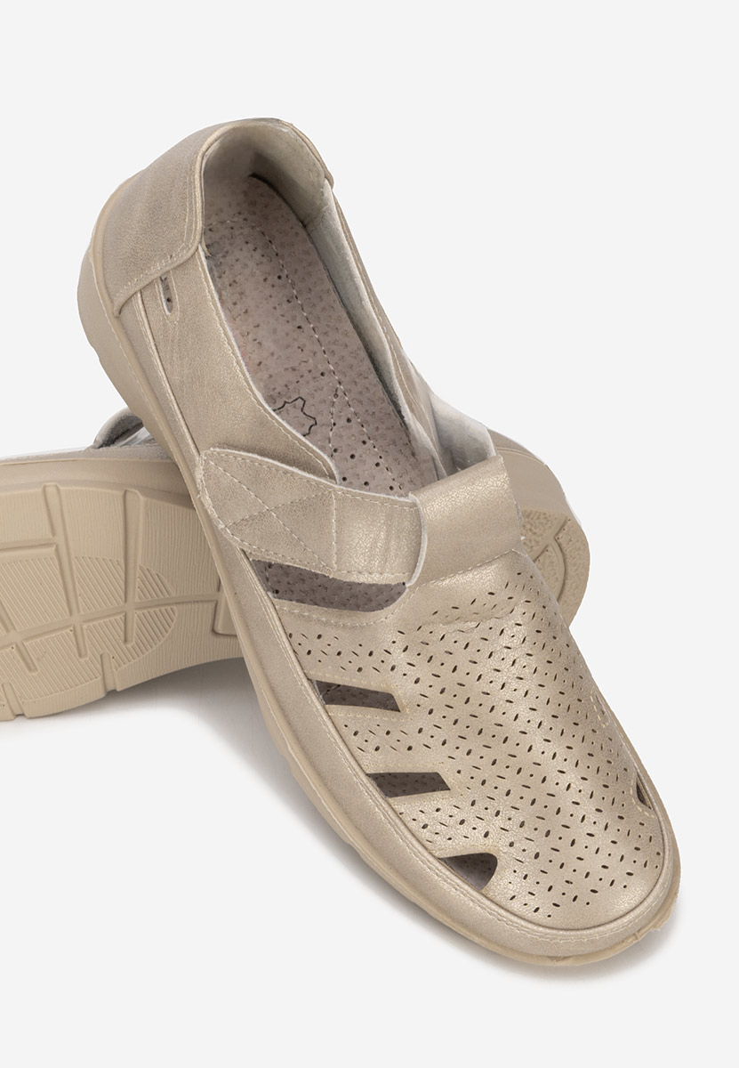 Zlaté dámske espadrilky Gerania