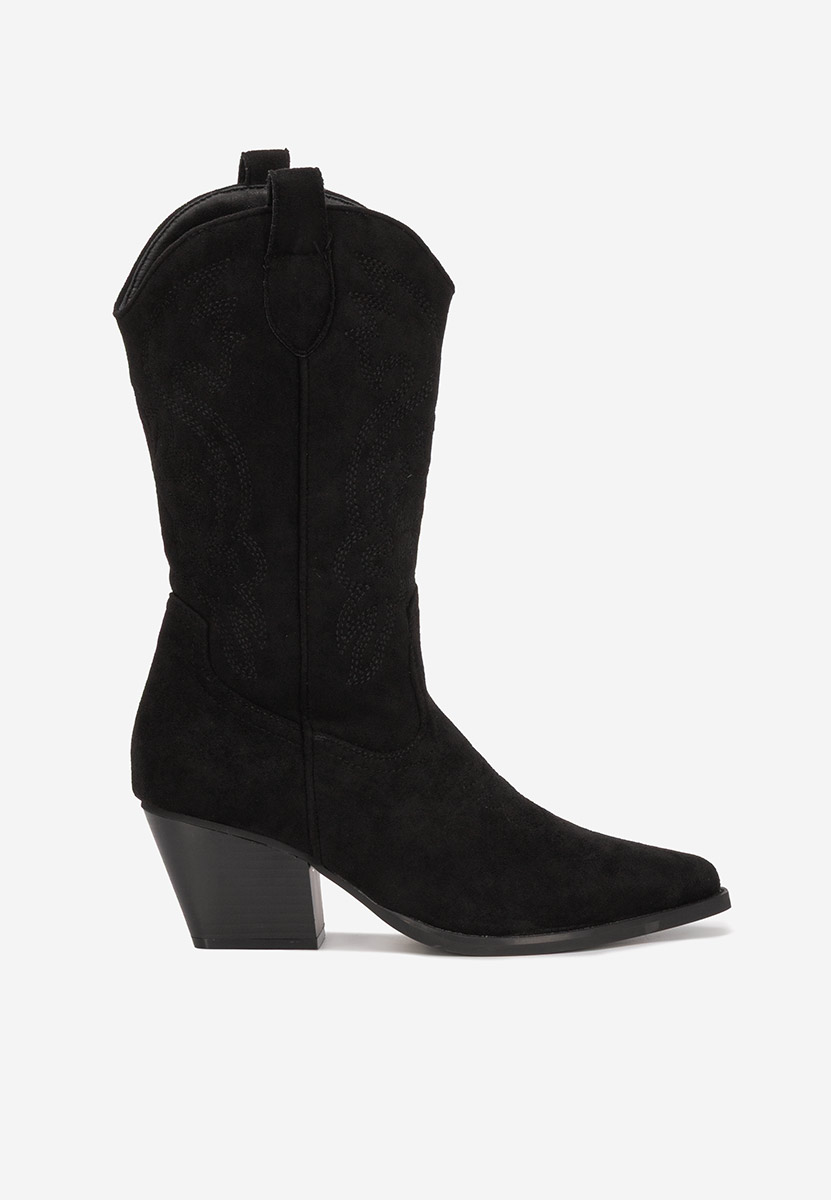 Čierne kovbojské čižmy Savelis