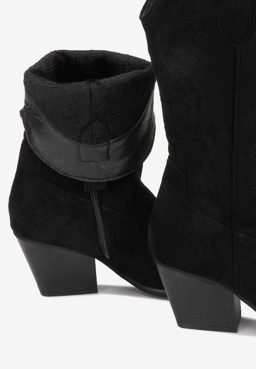 Čierne kovbojské čižmy Savelis