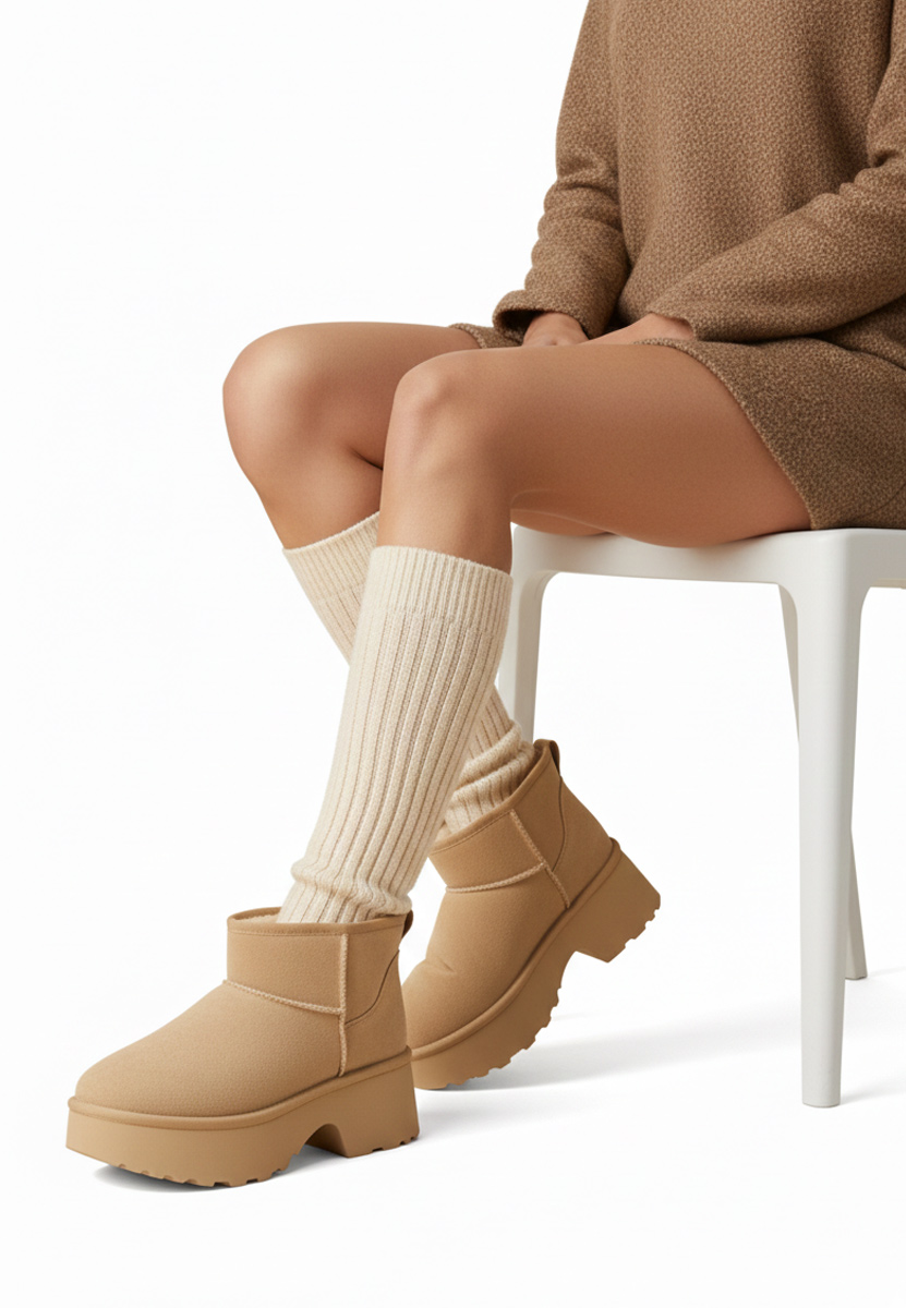 Khaki dámske zimné členkové čižmy Tarnia