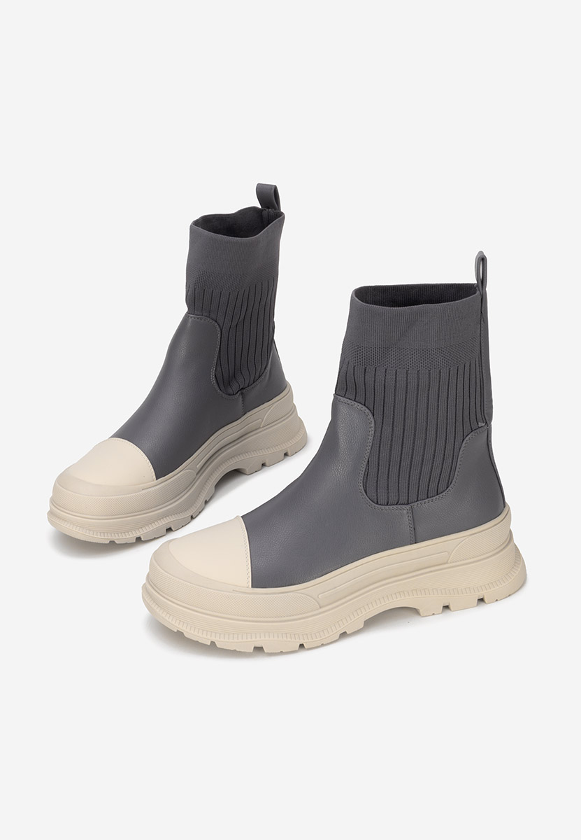 Sivé dámske sneakersy Avalini