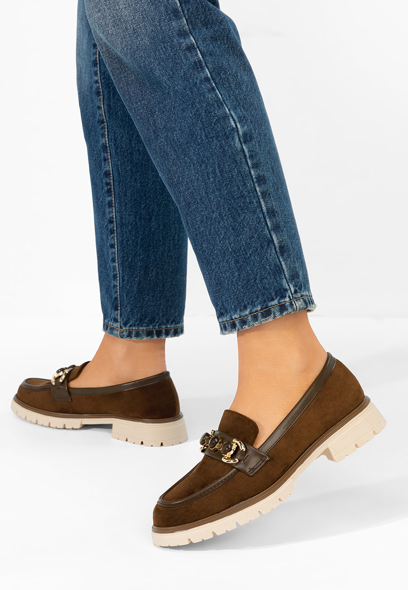 Hnedé mokasíny dámske Amberlin