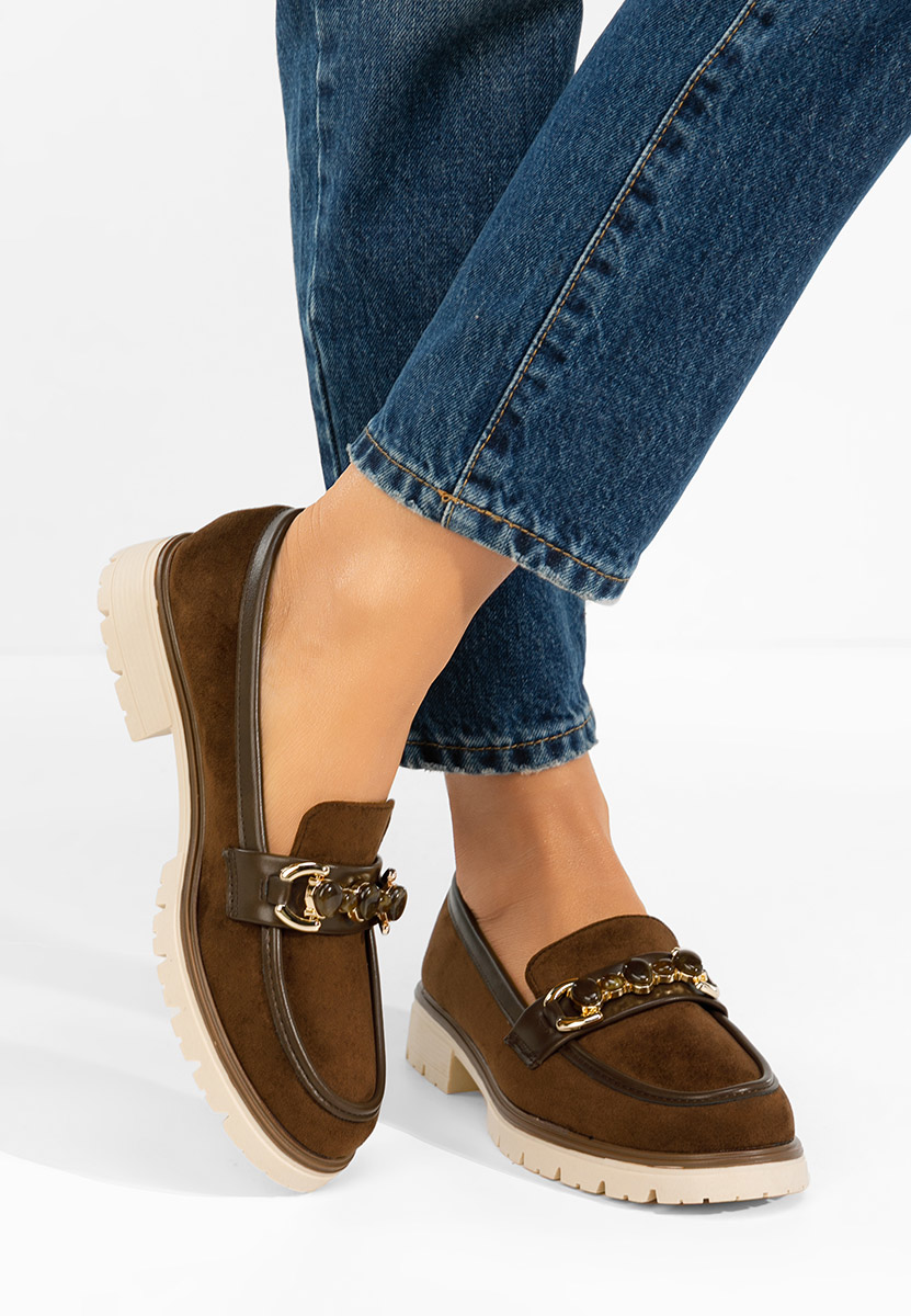 Hnedé mokasíny dámske Amberlin