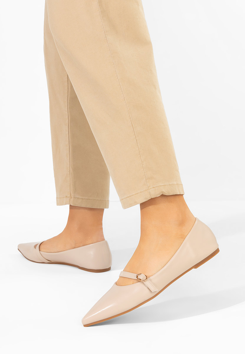Béžové balerínky Izaura