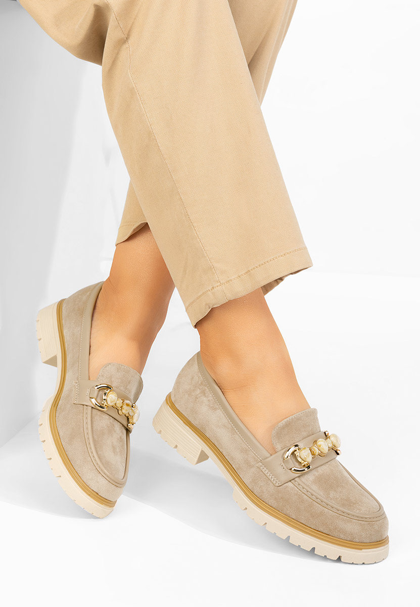 Khaki mokasíny dámske Amberlin