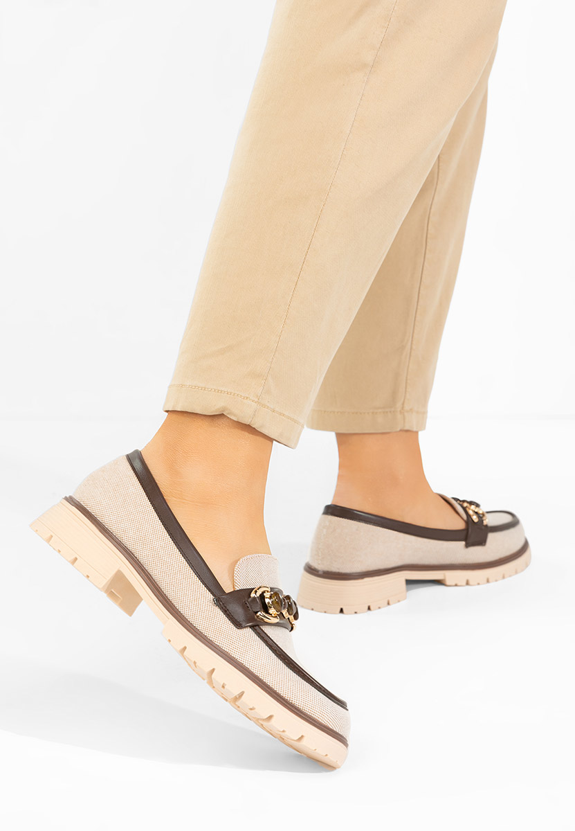 Nude mokasíny dámske Amberlin