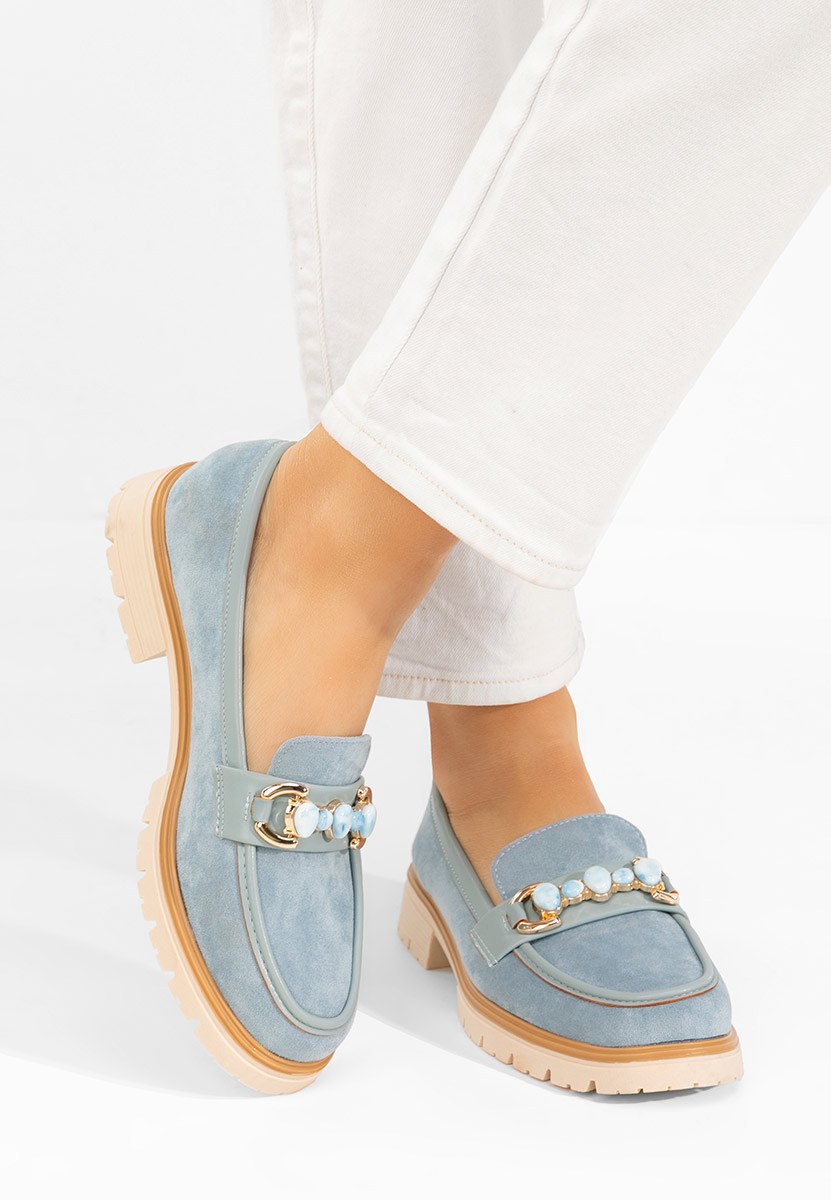 Modré mokasíny dámske Amberlin