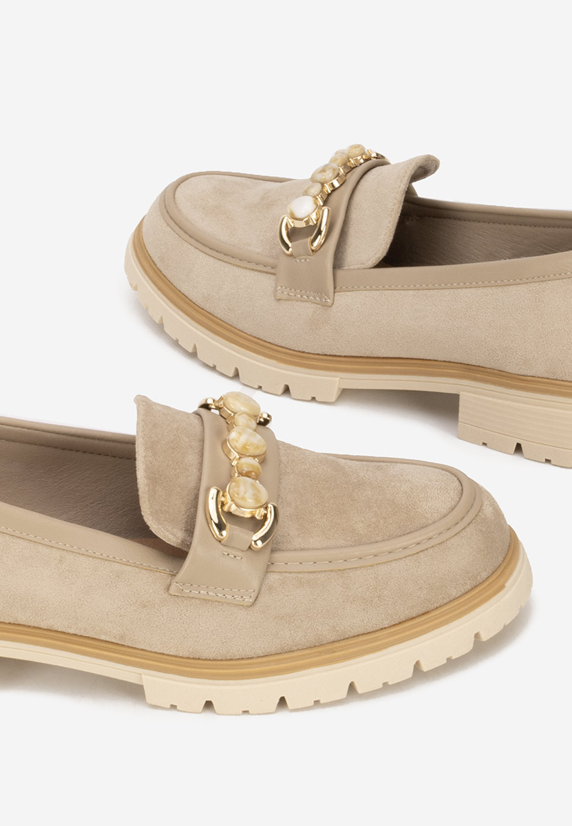 Khaki mokasíny dámske Amberlin
