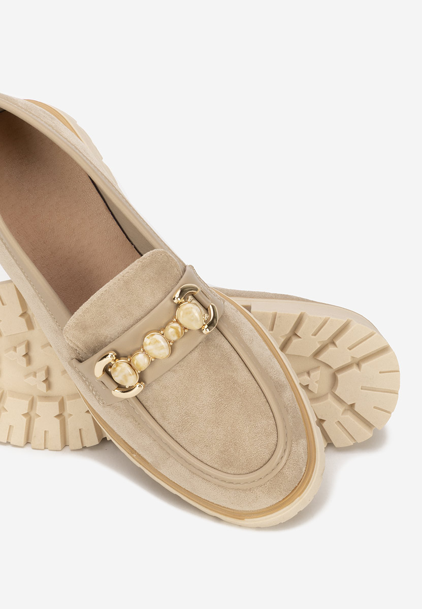 Khaki mokasíny dámske Amberlin