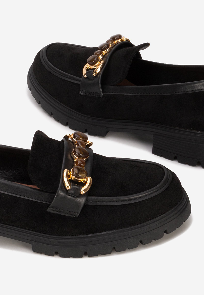 Čierne mokasíny dámske Amberlin