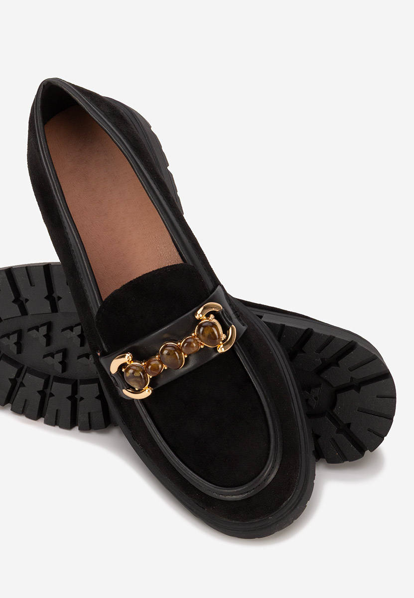 Čierne mokasíny dámske Amberlin