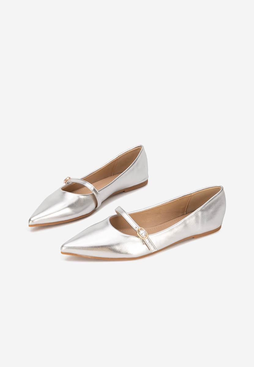 Strieborné balerínky Izaura
