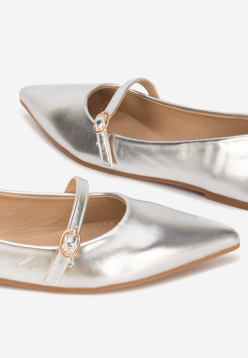 Strieborné balerínky Izaura