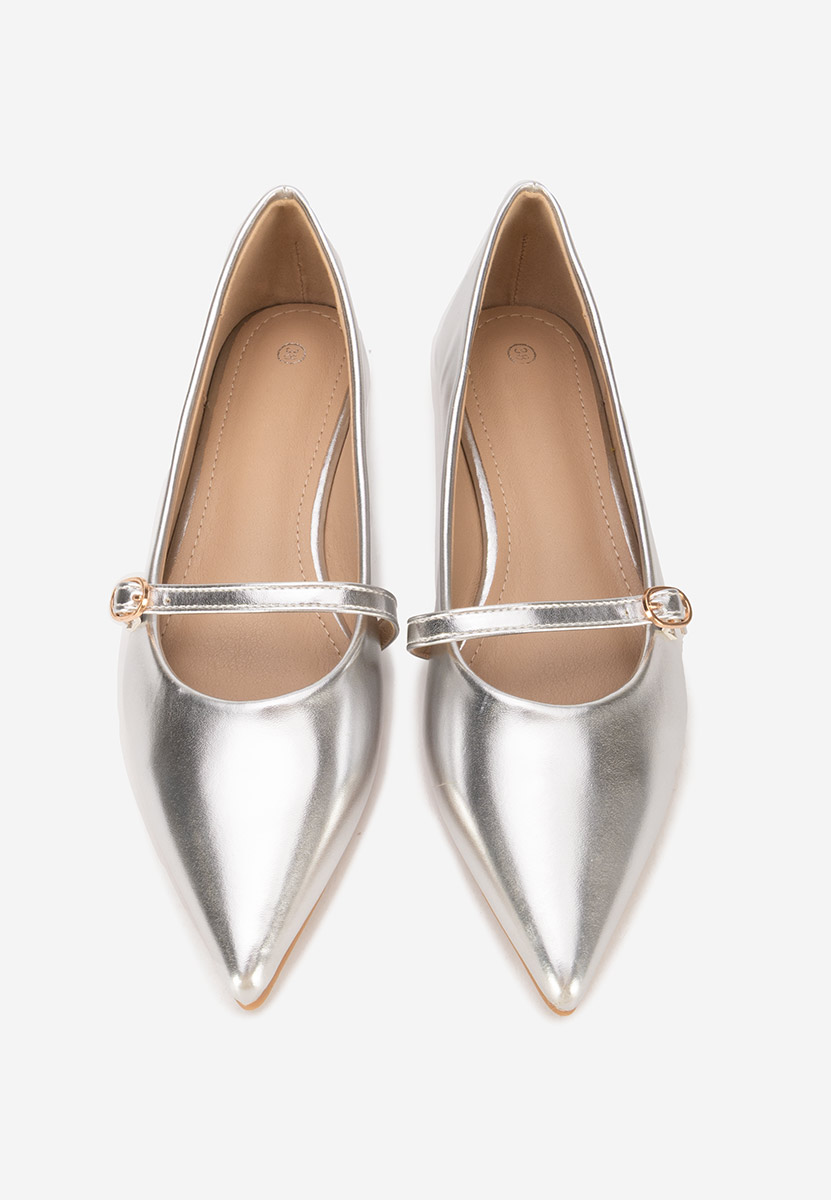 Strieborné balerínky Izaura