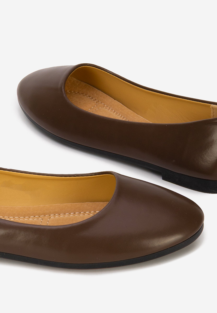 Hnedé balerínky Zoenia