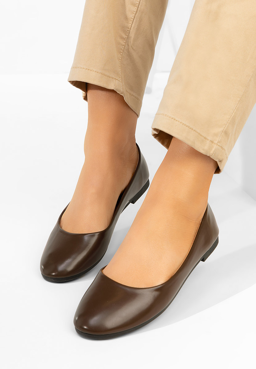 Hnedé balerínky Zoenia