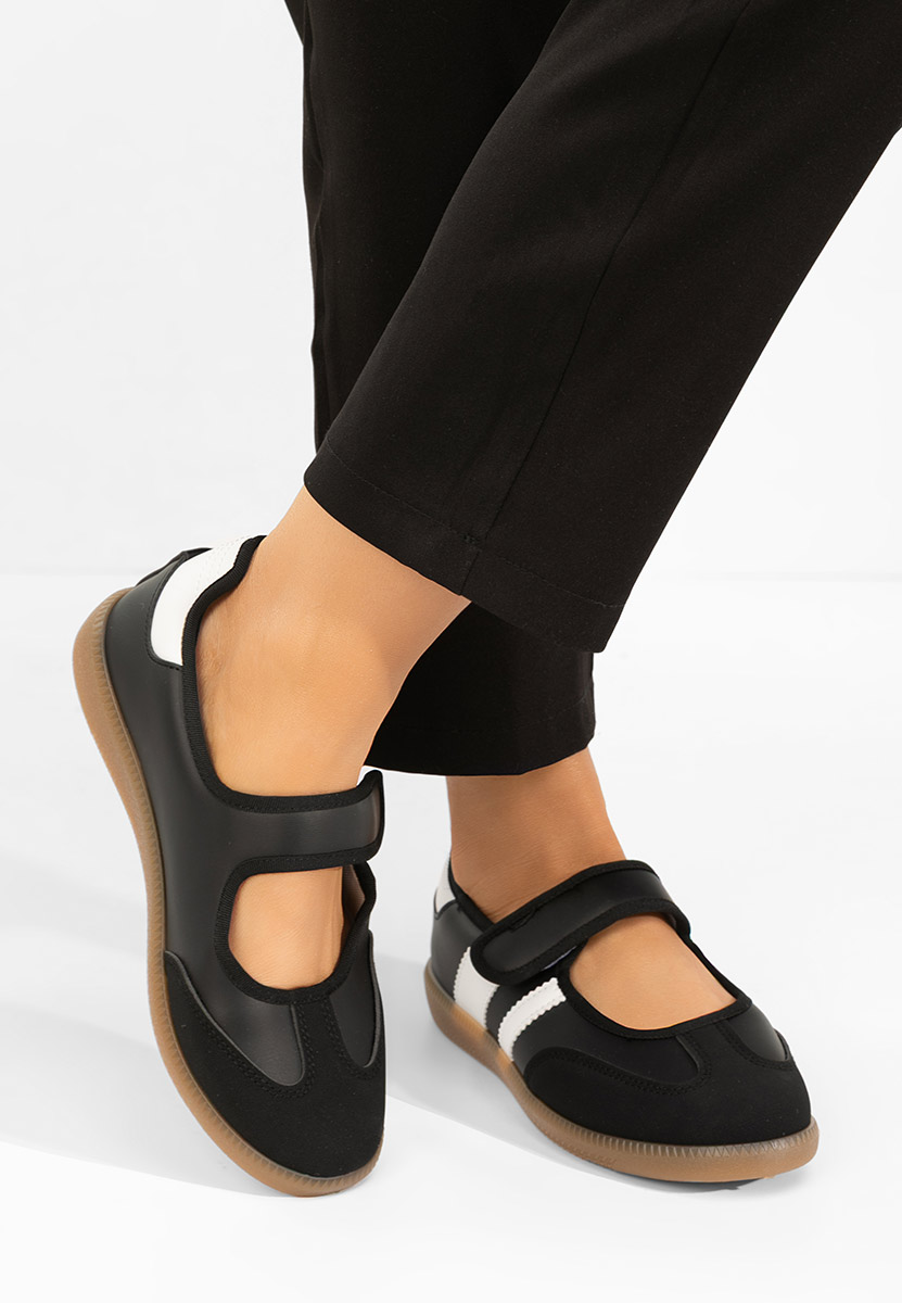 Čierne sportove balerinky Elisio