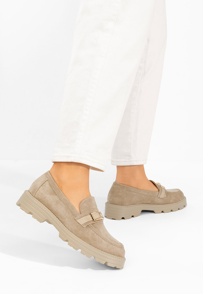 Khaki mokasíny dámske Katiana