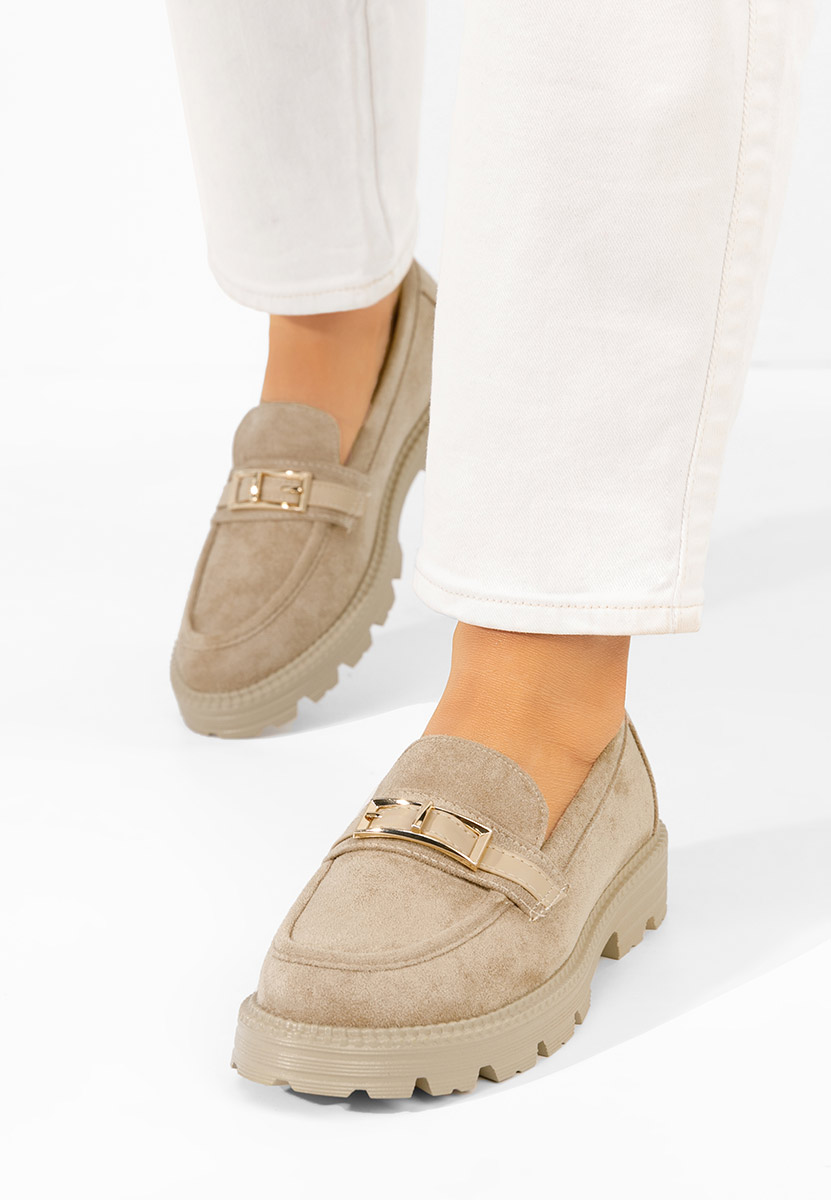 Khaki mokasíny dámske Katiana