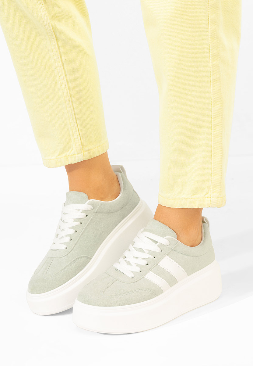 Zelené tenisky na platforme Semana