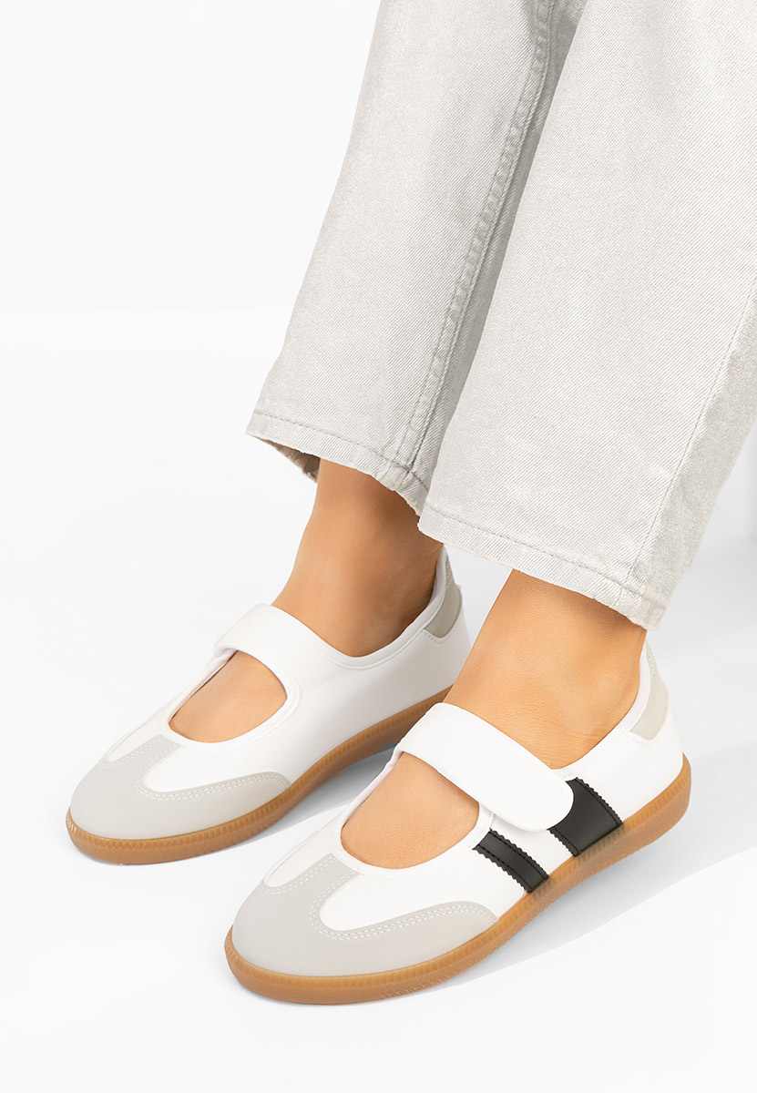 Biele sportove balerinky Elisio