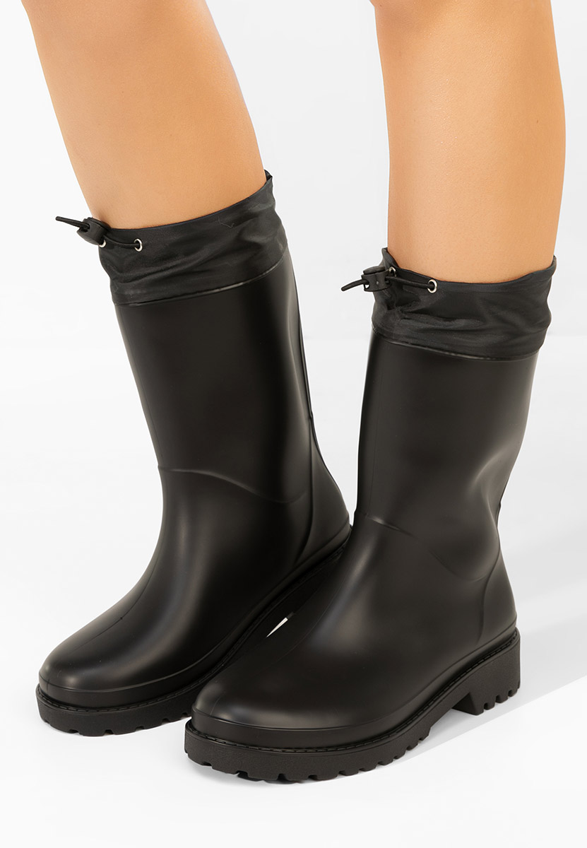 Čierne dámske gumáky Zunaira