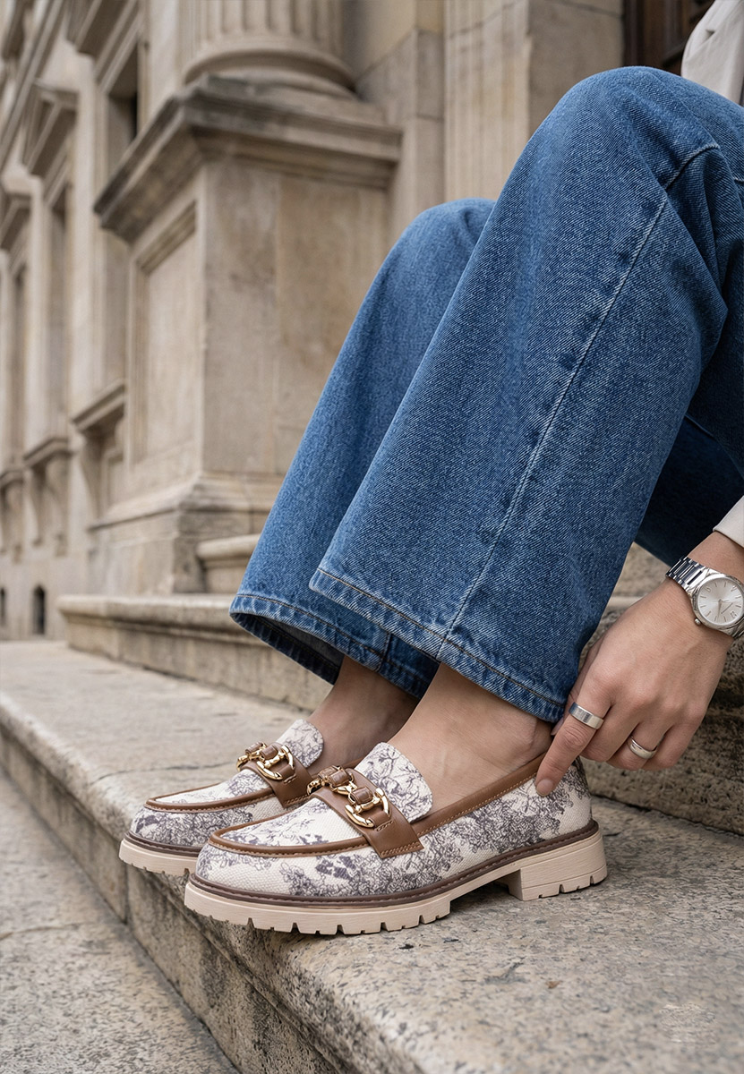 Camelové mokasíny dámske Amberlin