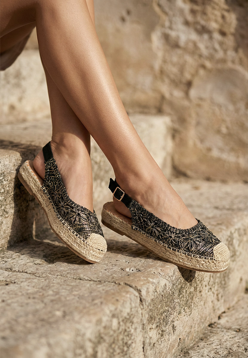 E-shop Čierne dámske espadrilky Maripia