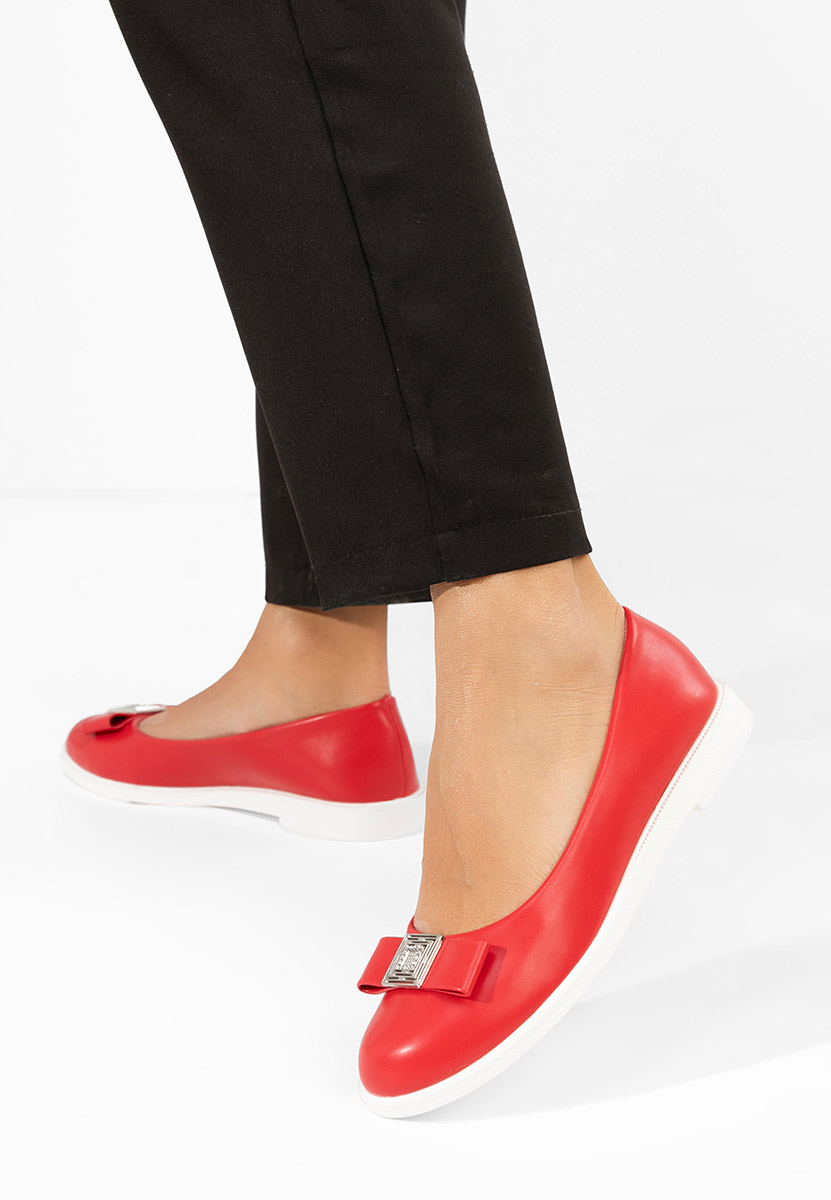 Červené balerínky Sidiona