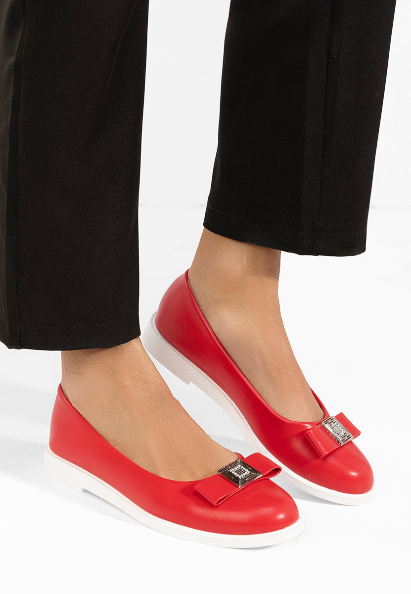 Červené balerínky Sidiona