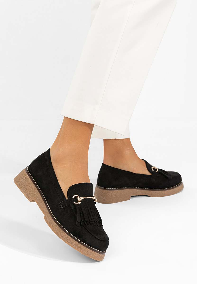 Čierne mokasíny dámske Kemily