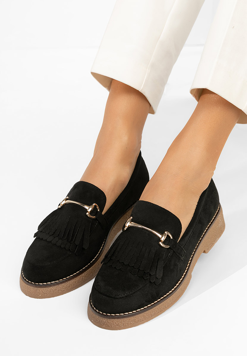 Čierne mokasíny dámske Kemily