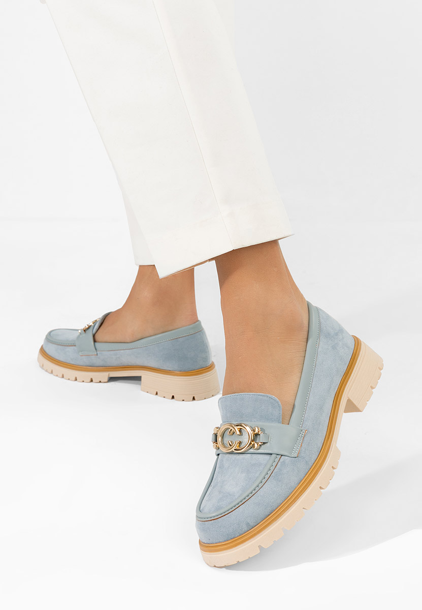 Modré dámske mokasíny Lenisia