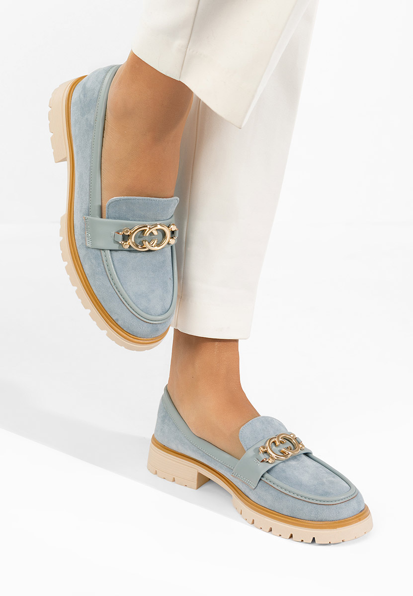 Modré dámske mokasíny Lenisia