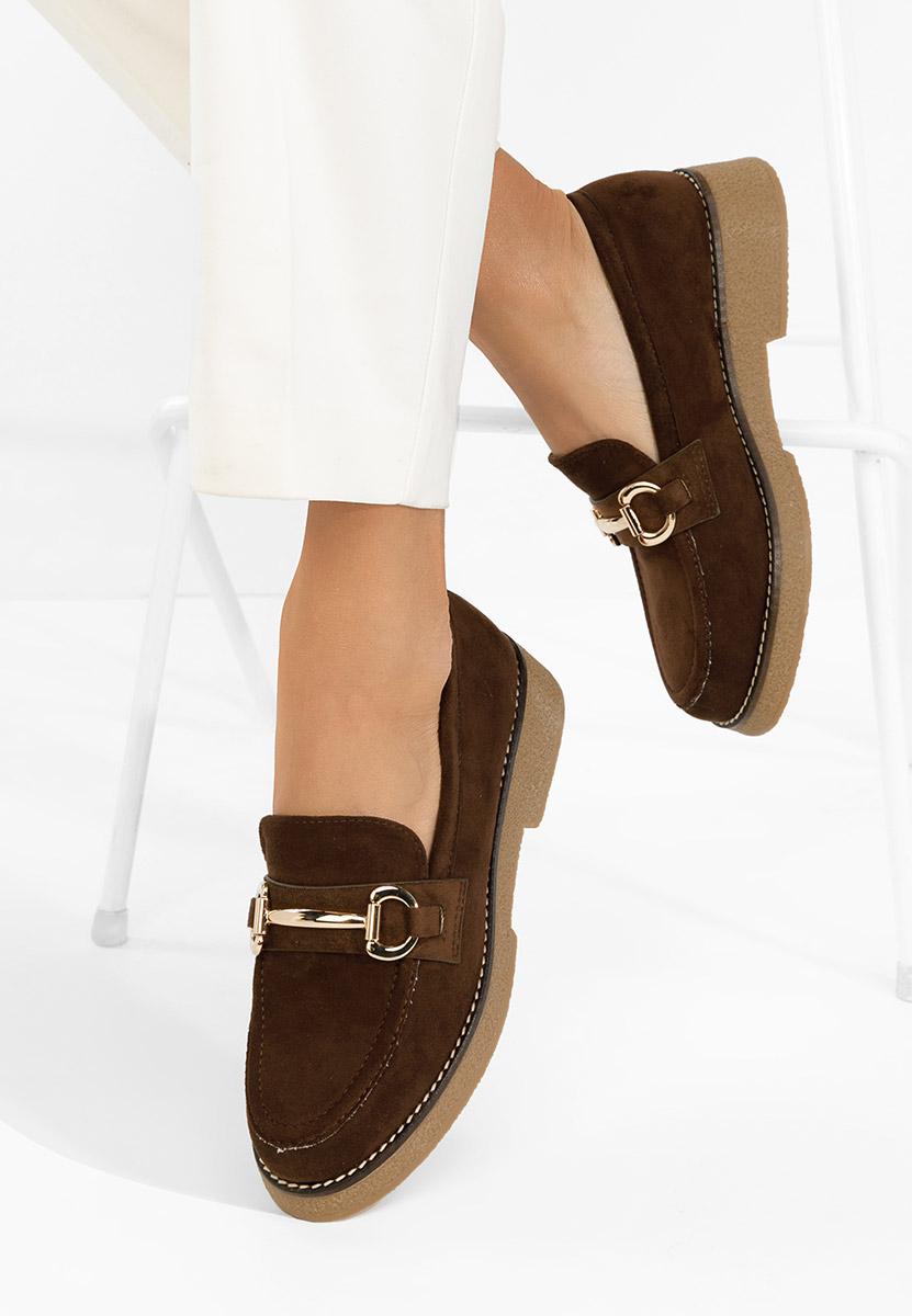 Hnedé mokasíny dámske Ylenia