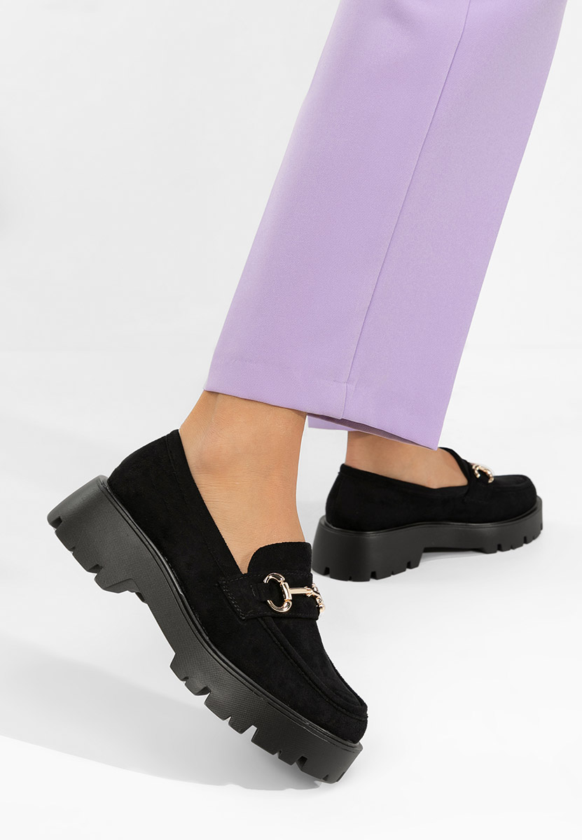 Čierne mokasíny dámske Belvina