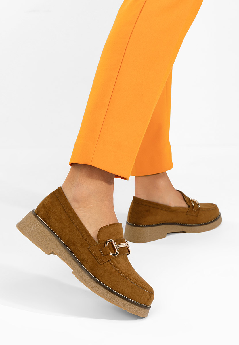 Hnedé mokasíny dámske Ylenia V2