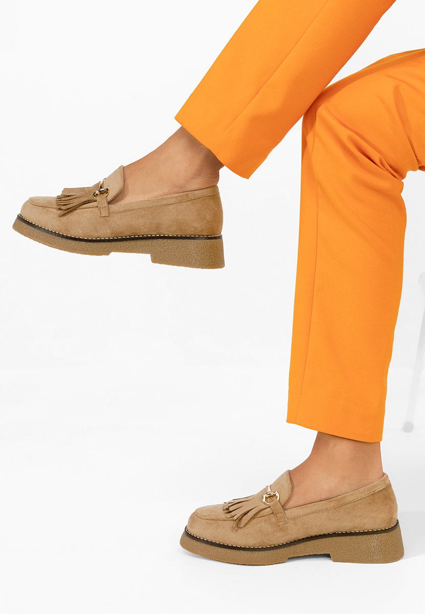 Khaki mokasíny dámske Kemily