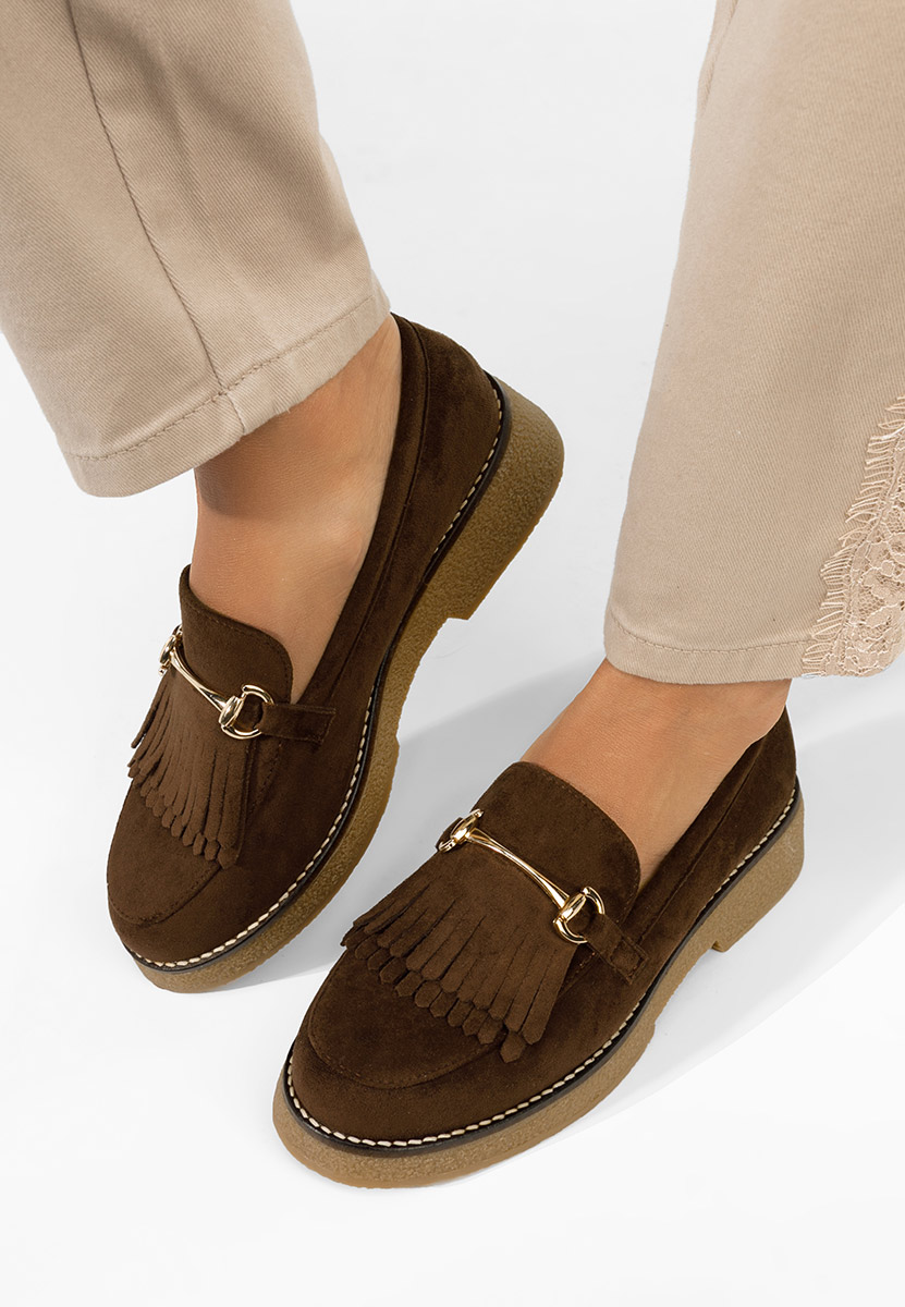 Hnedé mokasíny dámske Kemily