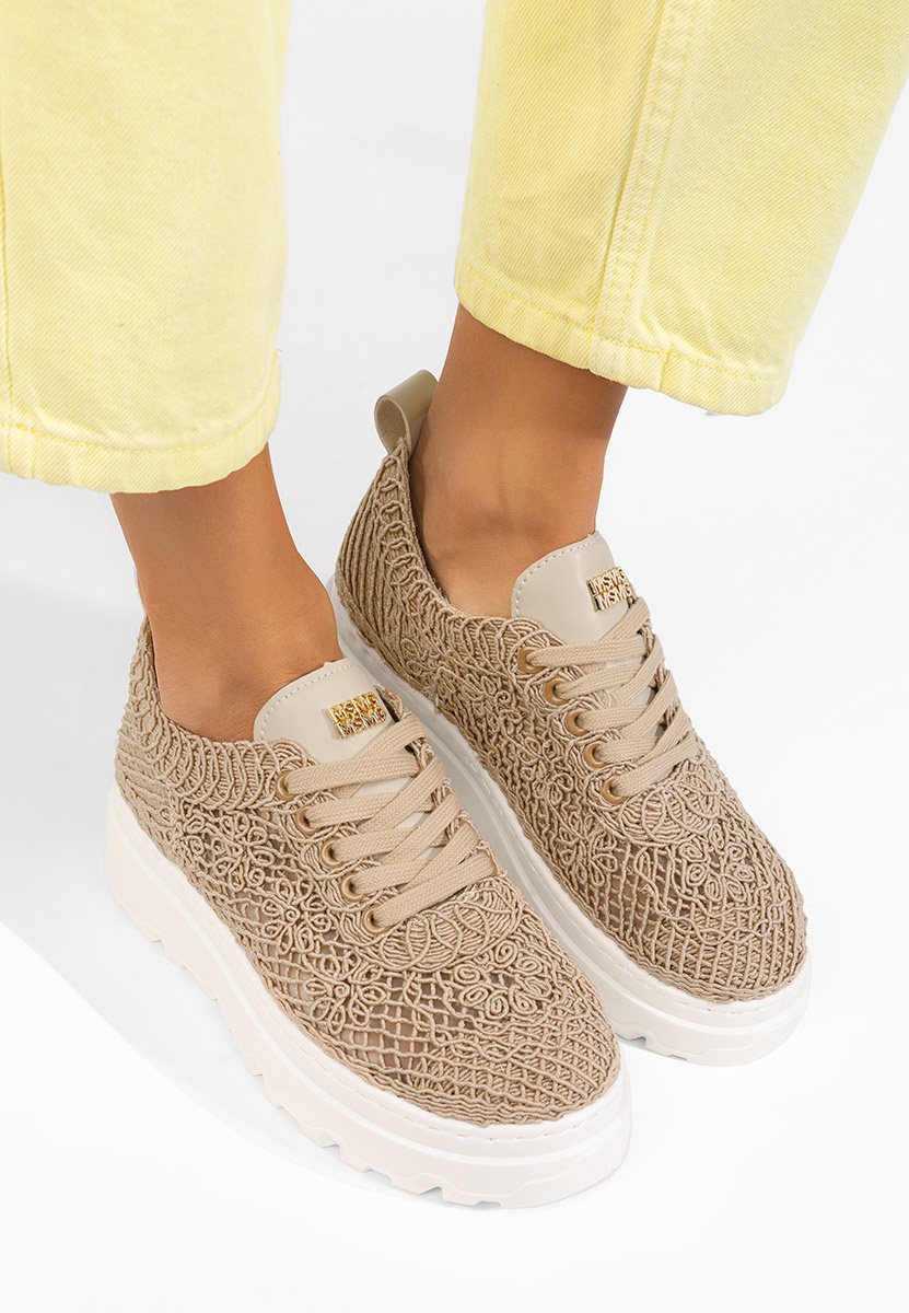 E-shop Khaki tenisky na platforme Rossela