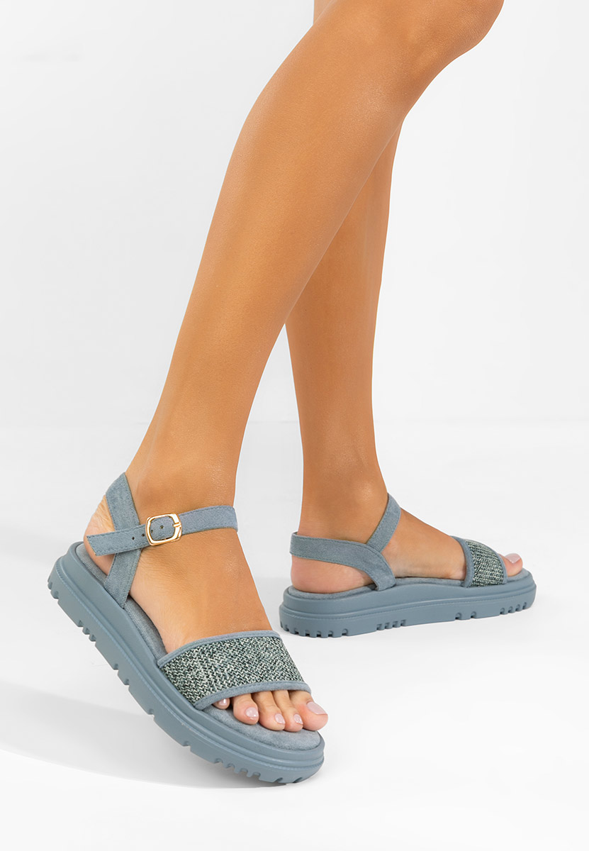 Modré sandále na platforme Donetia