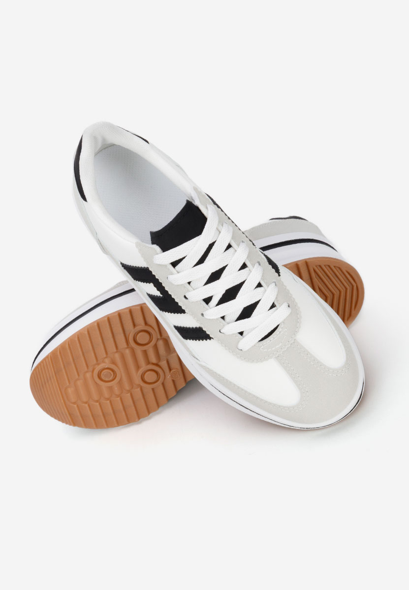 Biele tenisky na platforme Jesie